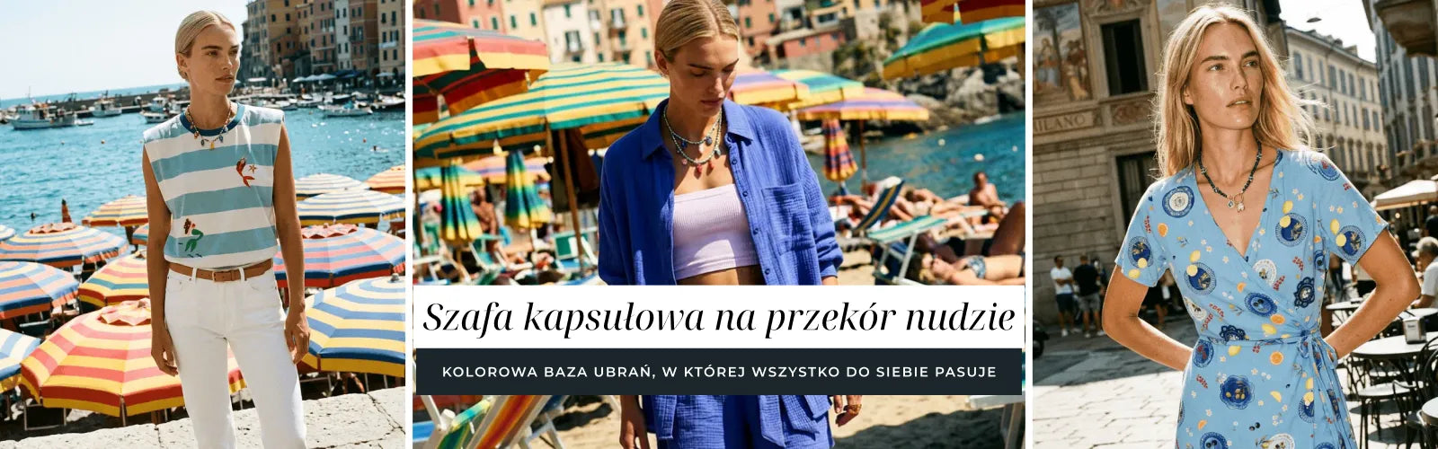 Szafa kapsułowa na przekór nudzie - kolorowa baza ubrań, w której wszystko do siebie pasuje