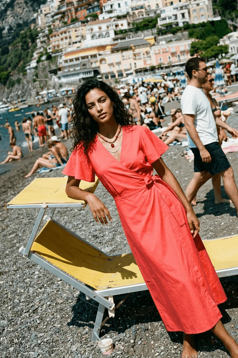 Sukienka Midi Rosso Riviera