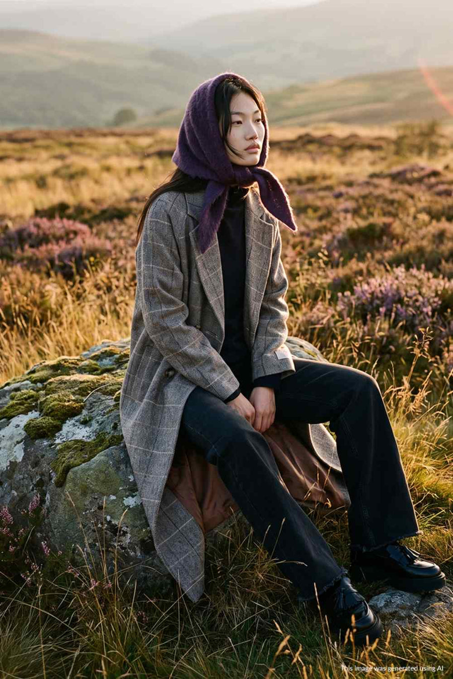 Apaszka Alpaca Twilight