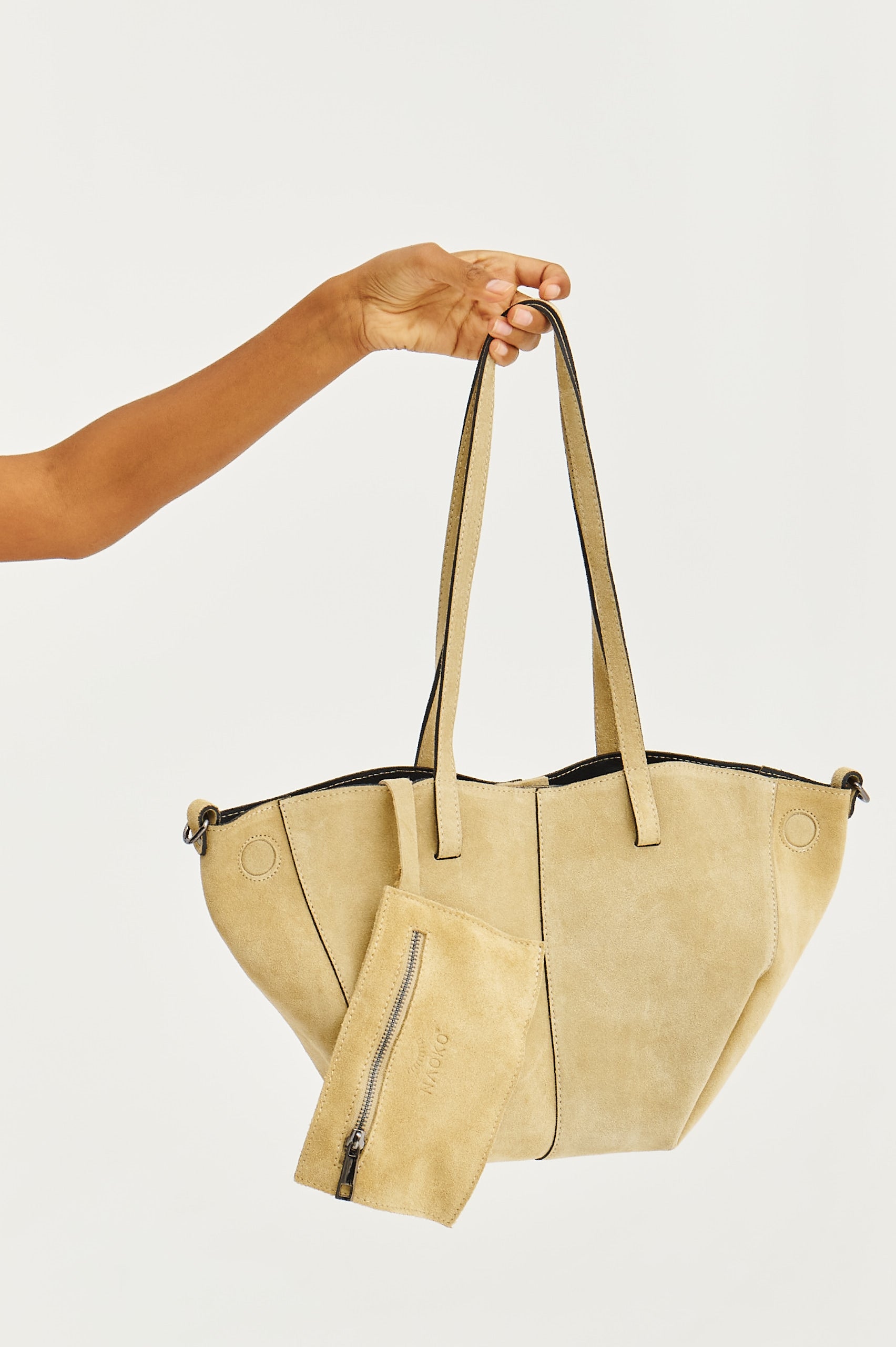Torebka skórzana typu shopper Silky Glow