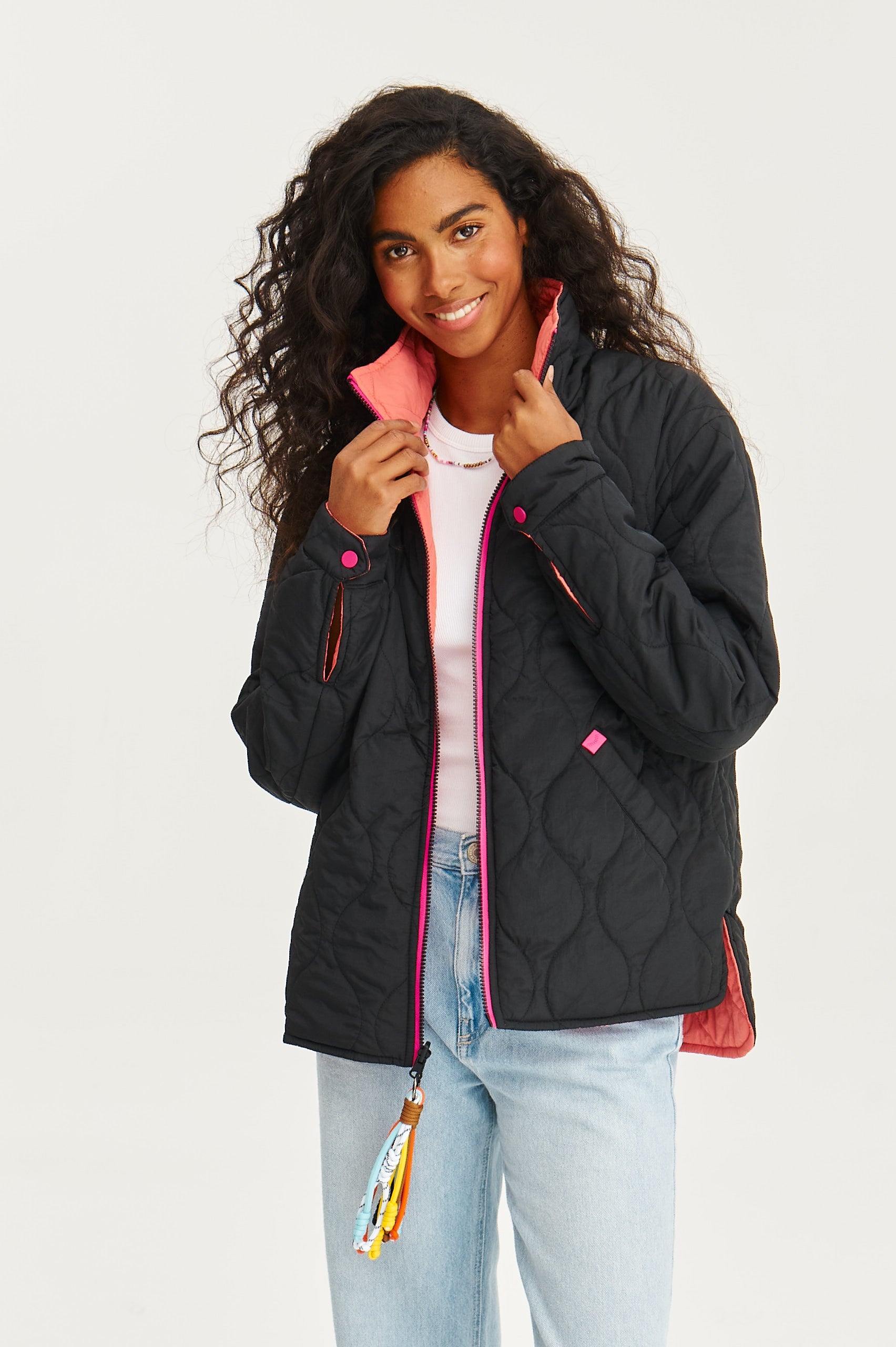 Kurtka dwustronna Poppy Pink Thunder