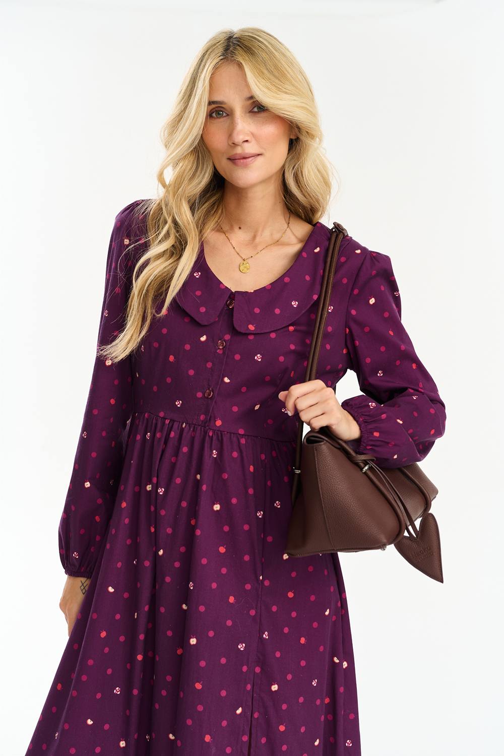 Sukienka midi Plum Funghetti