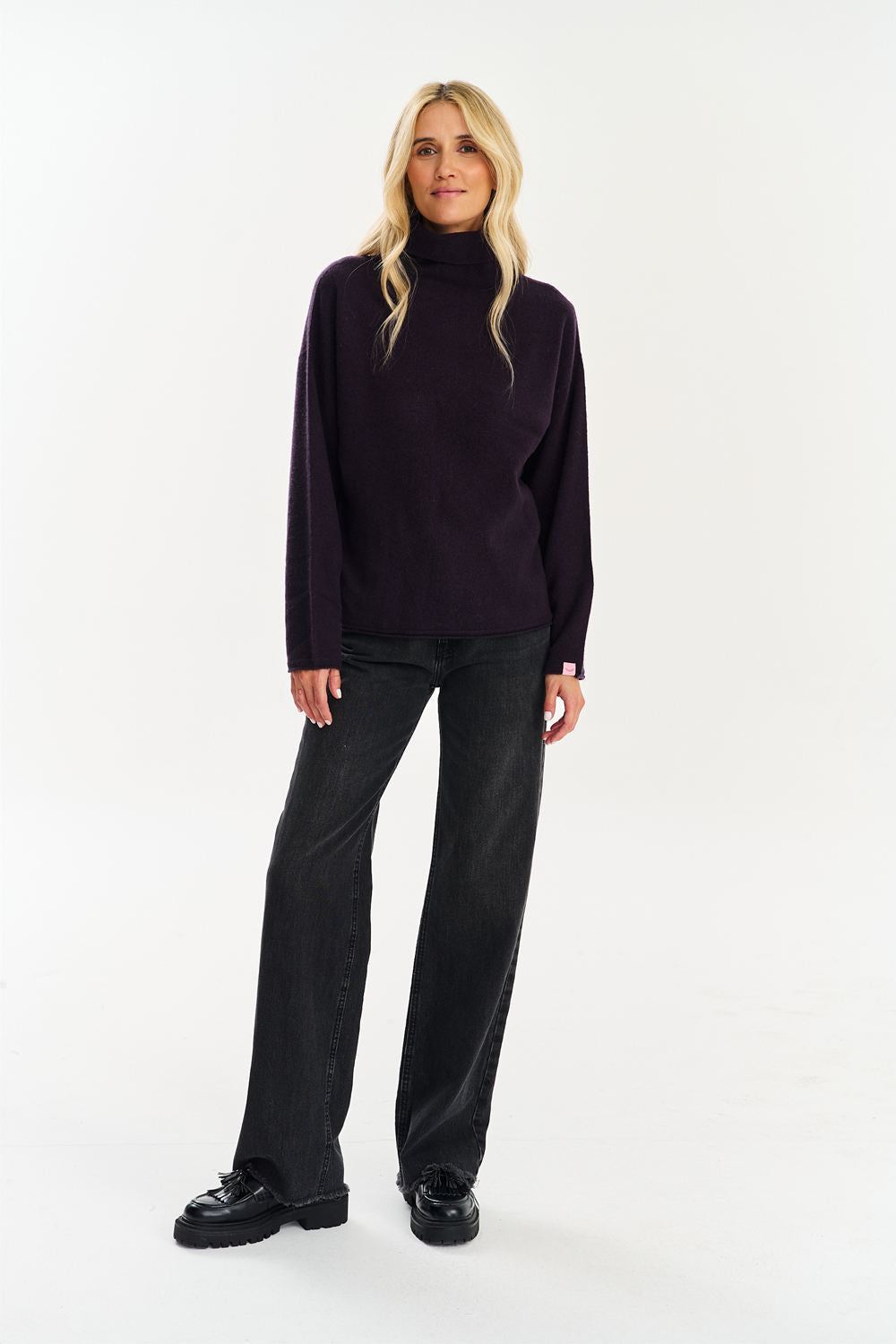 Sweter golf merino z kaszmirem Ganache