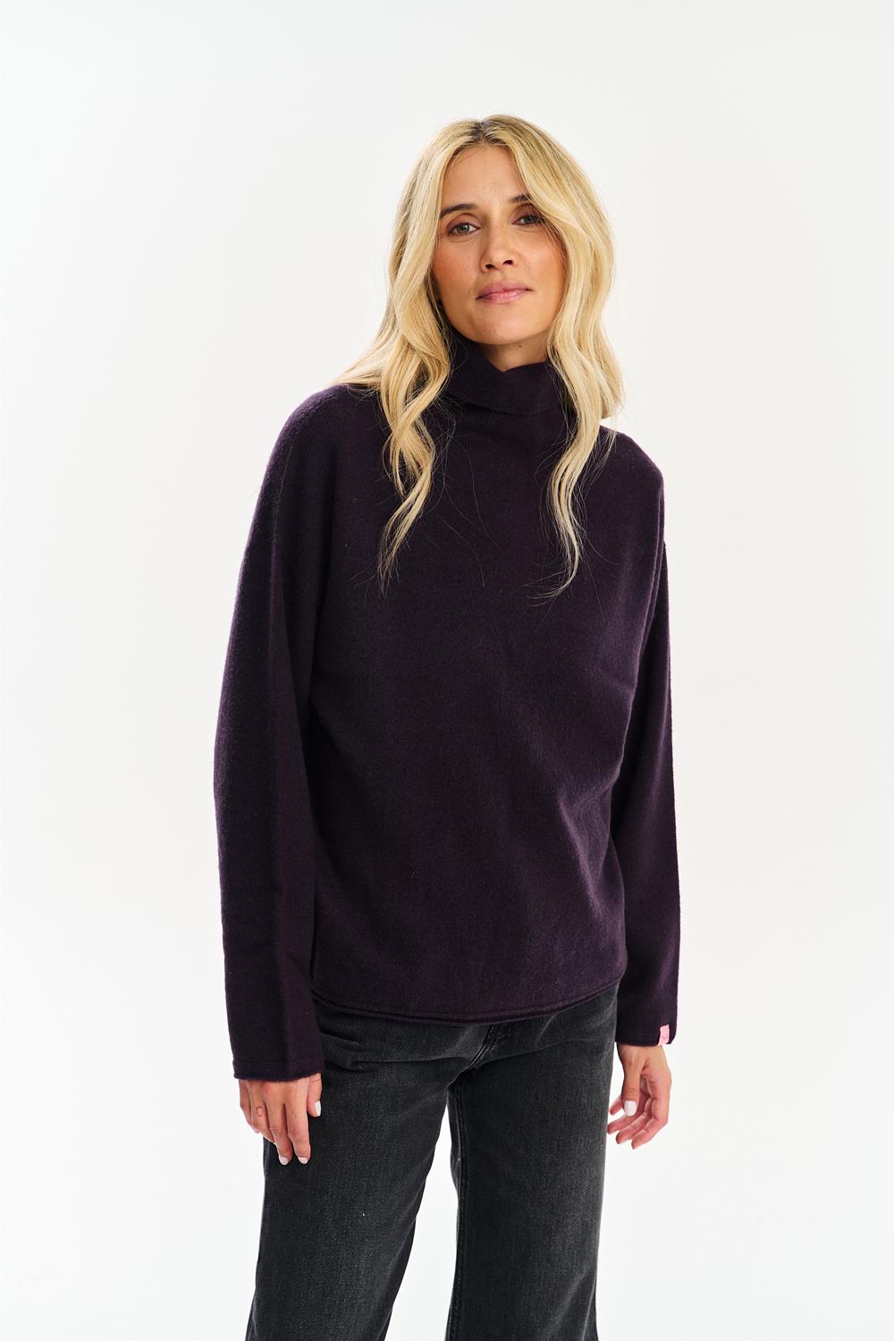 Sweter golf merino z kaszmirem Ganache