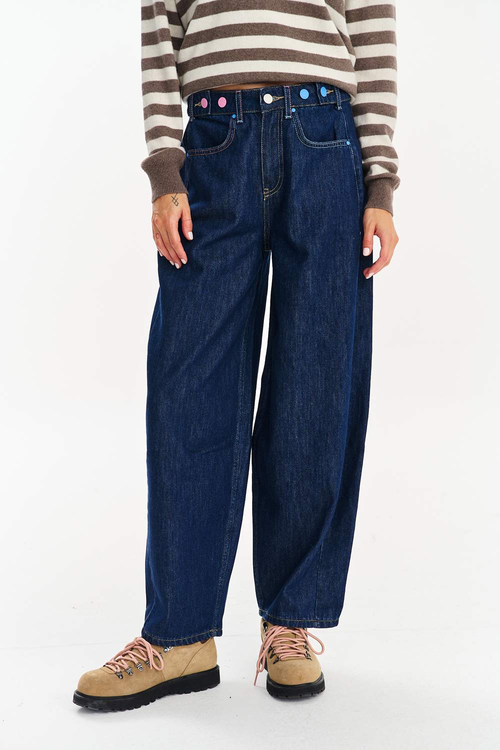 Spodnie jeansowe barrel Easy Blue