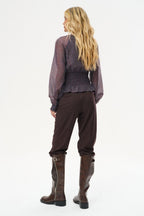Bluzka z tencelu Plum Freckles