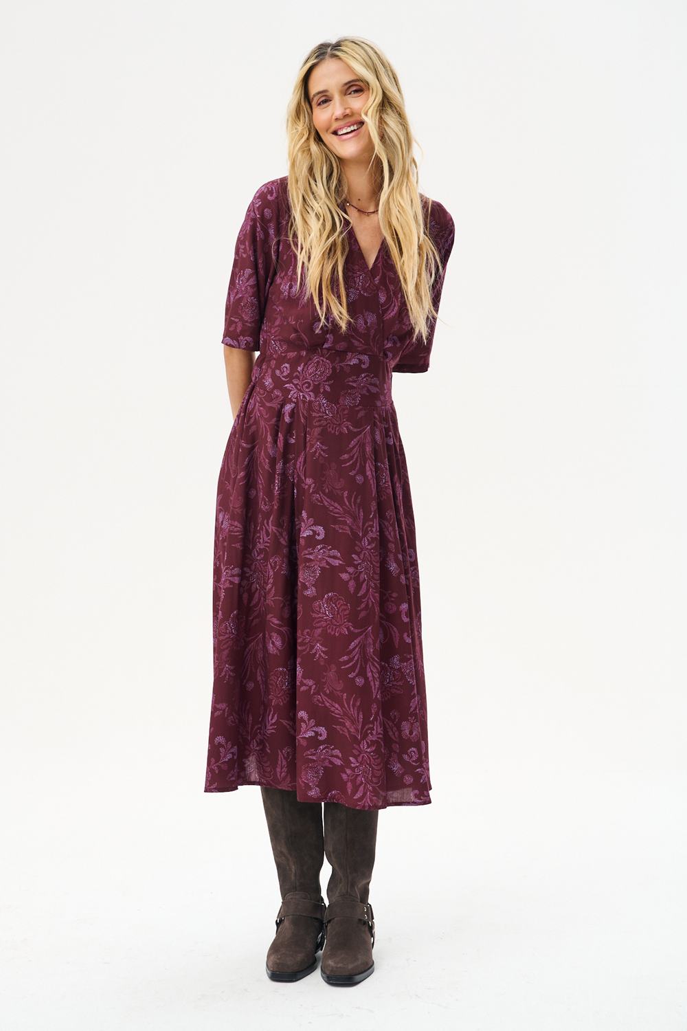 Sukienka midi Nightfall Garden