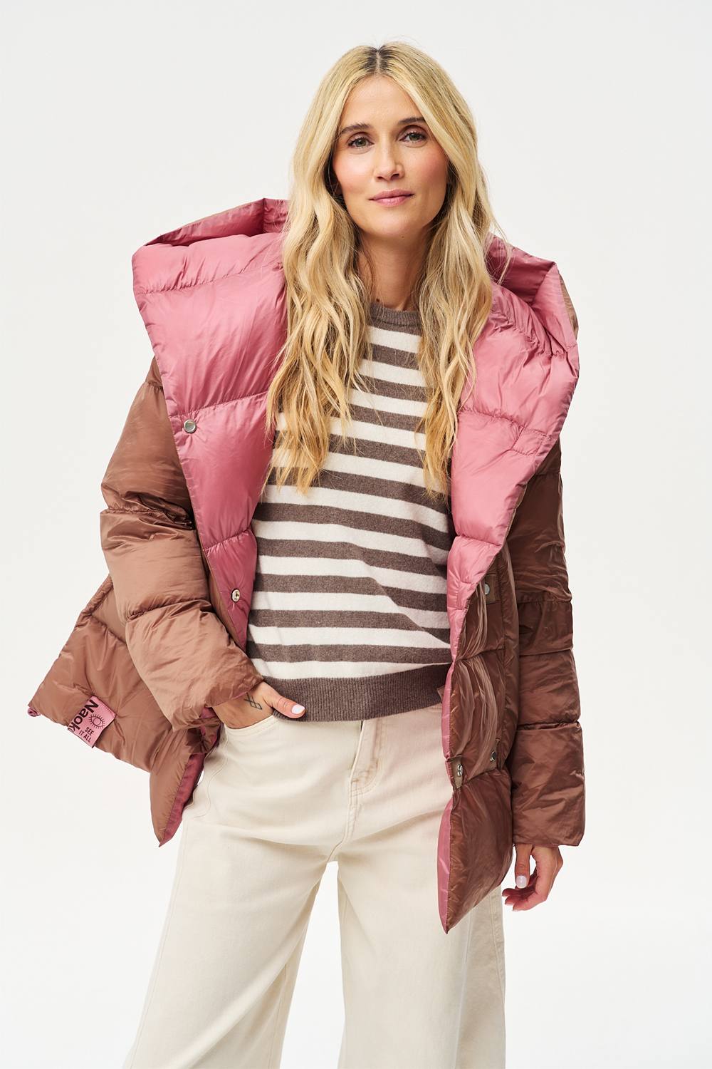 Dwustronna kurtka zimowa Alaska Caramel Blush