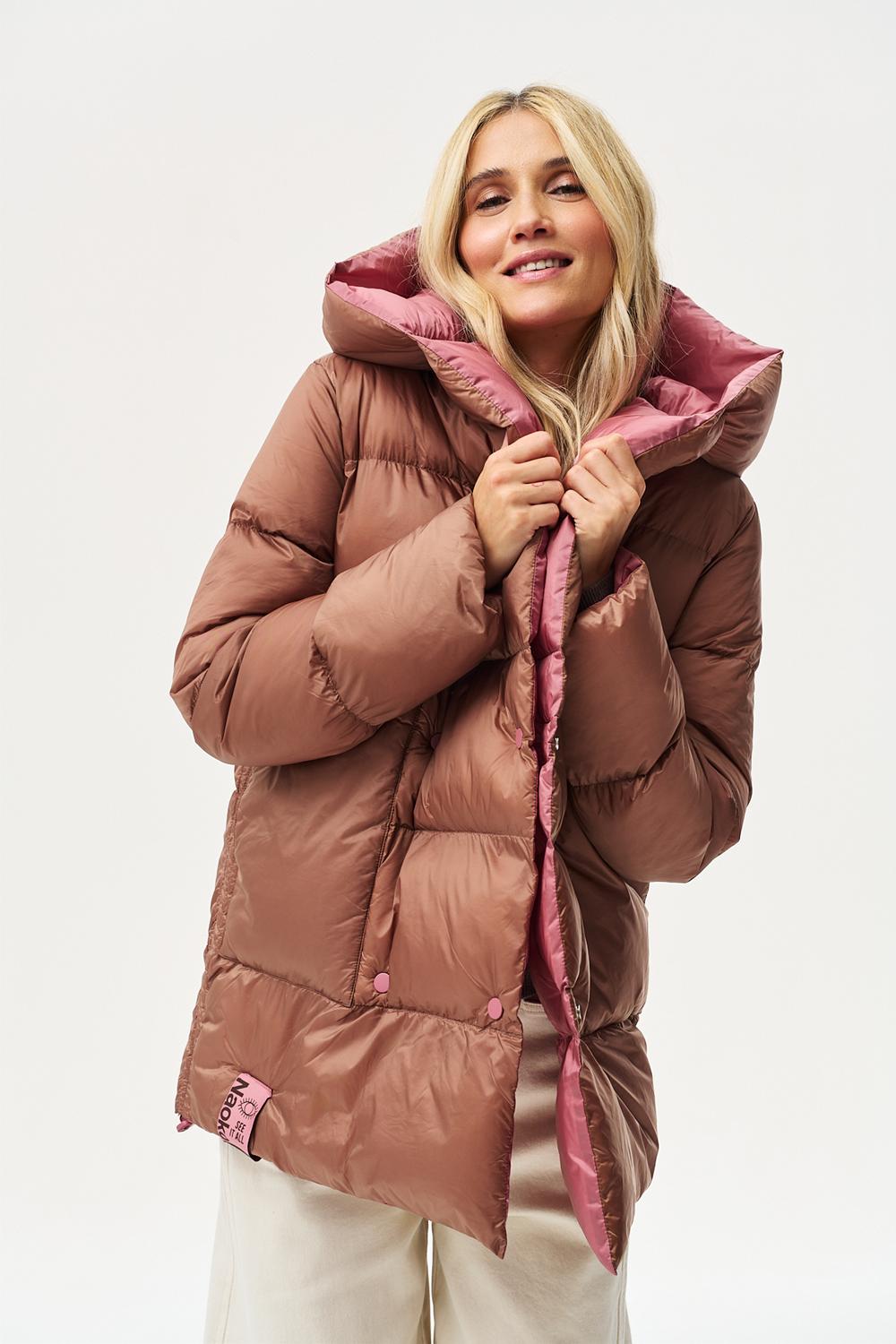 Dwustronna kurtka zimowa Alaska Caramel Blush