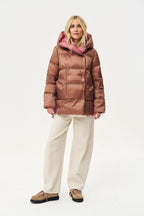 Dwustronna kurtka zimowa Alaska Caramel Blush
