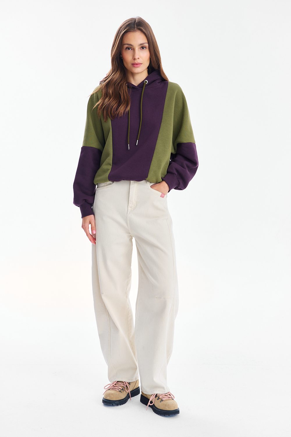 Bluza z kapturem City Plum