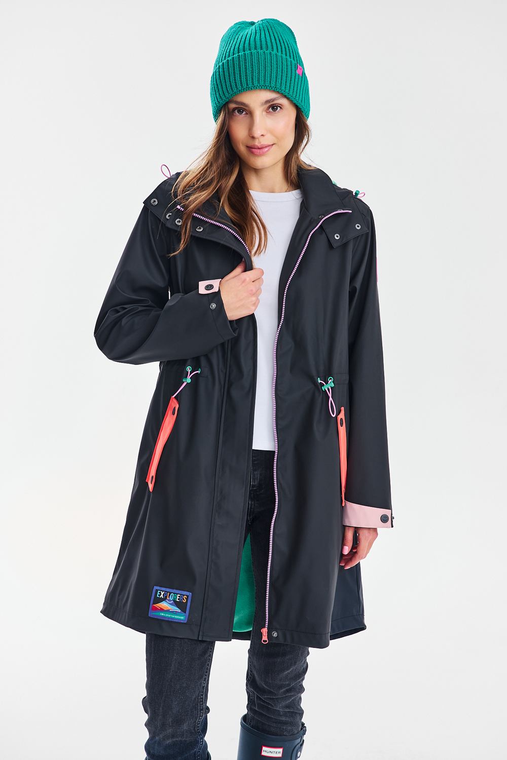 Długa kurtka przeciwdeszczowa z ociepleniem Stormfront