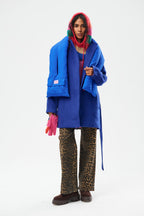 Szalik pikowany Cobalt Ice