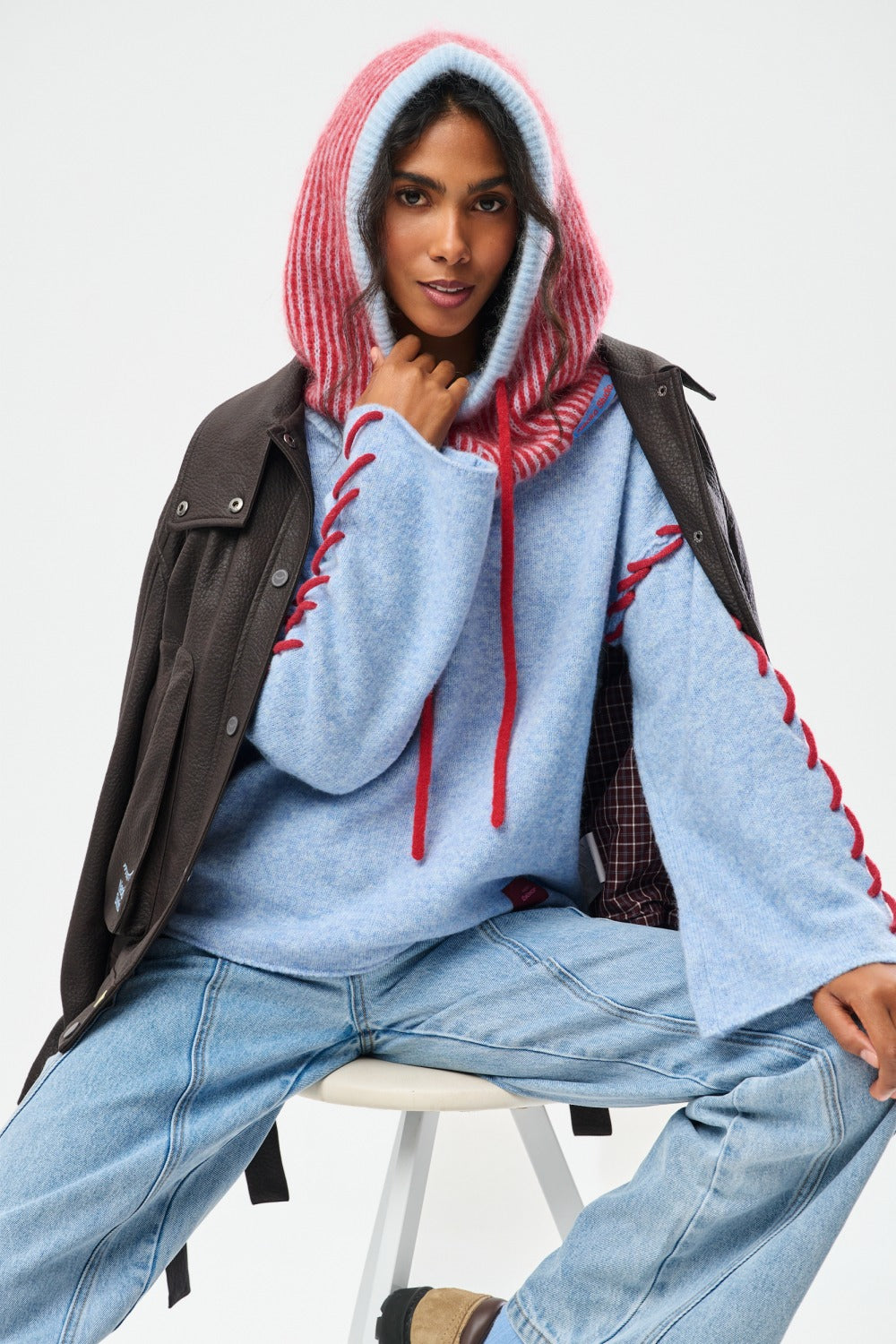 Czapka Balaclava Candy Cane