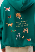 Bluza z kapturem Poop Bag Society
