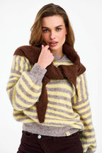 Apaszka Alpaca Espresso