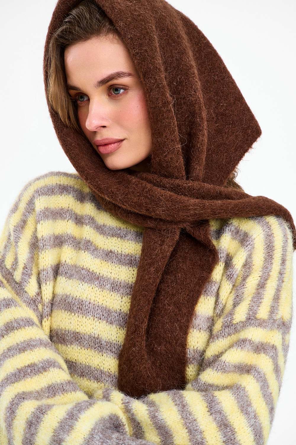 Apaszka Alpaca Espresso