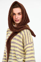 Apaszka Alpaca Espresso