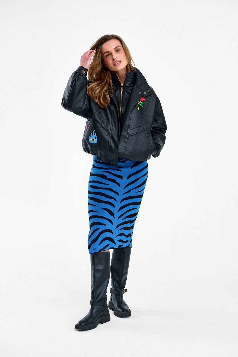Spódnica dzianinowa Blue Rebel