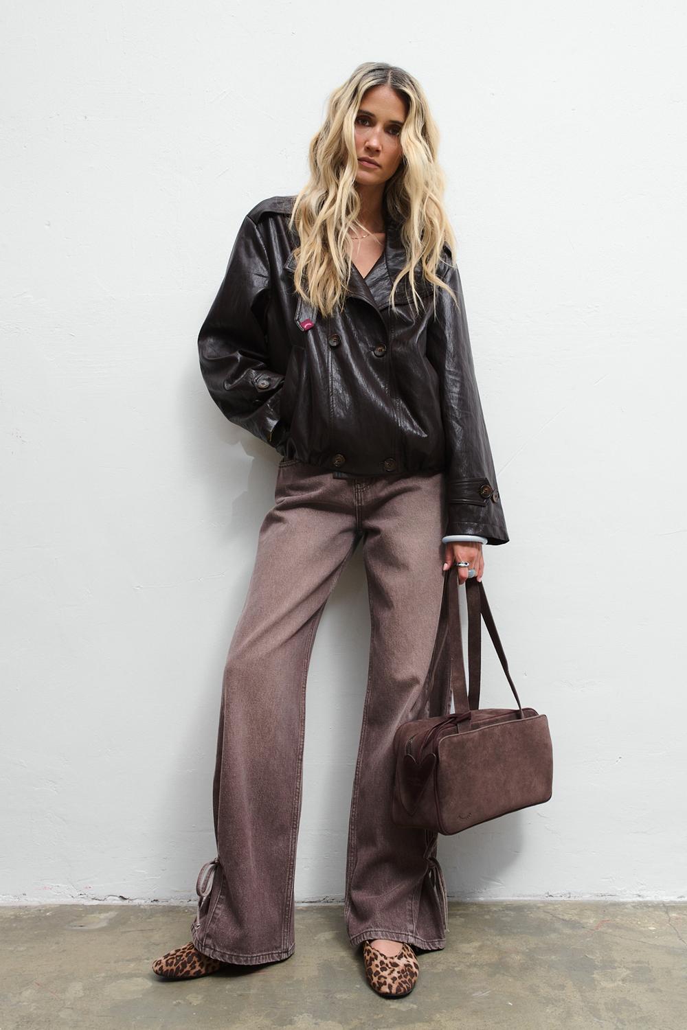 Torebka skórzana zamszowa Dear Diary