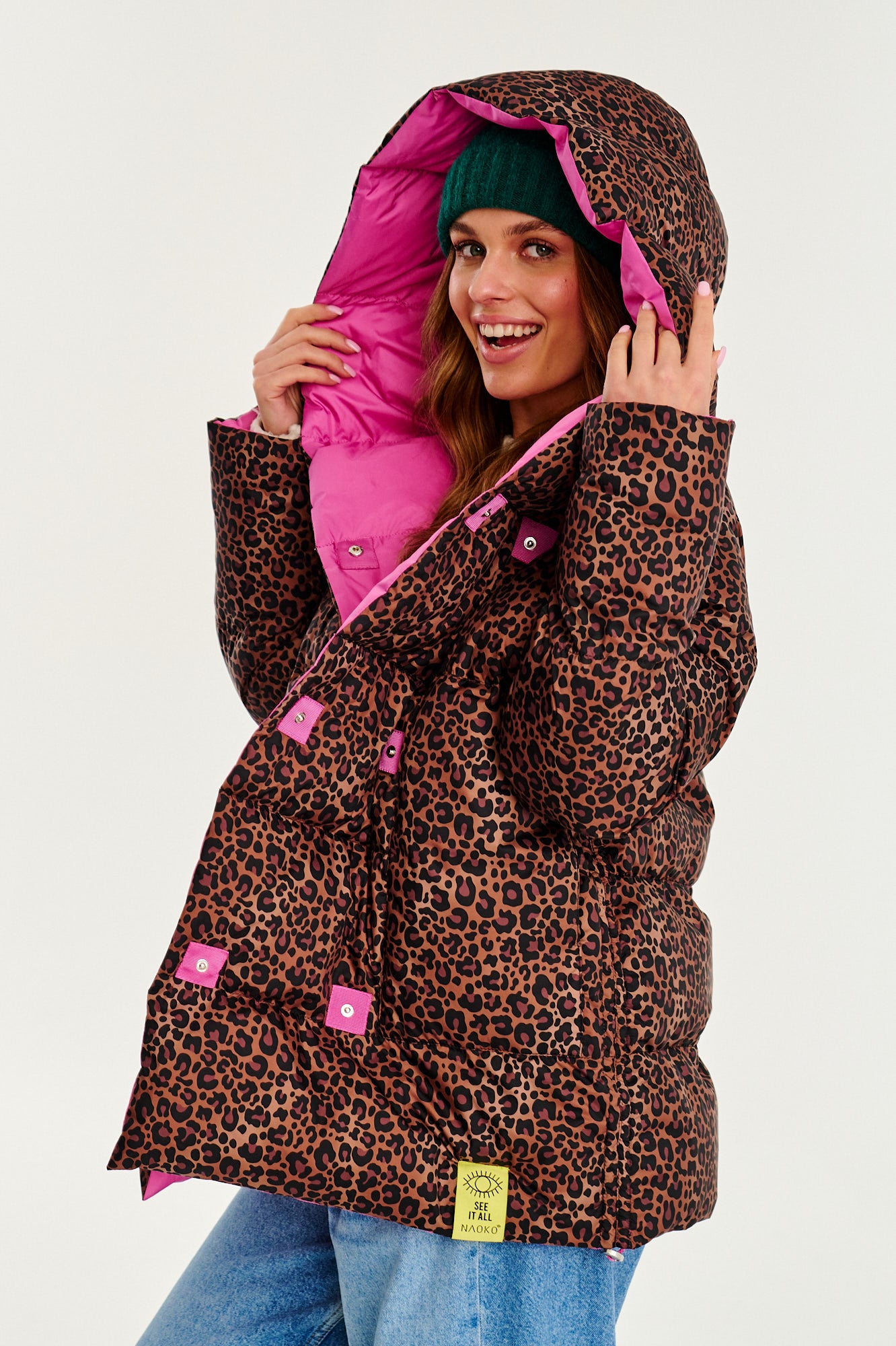 Dwustronna kurtka zimowa Alaska Pink Panther