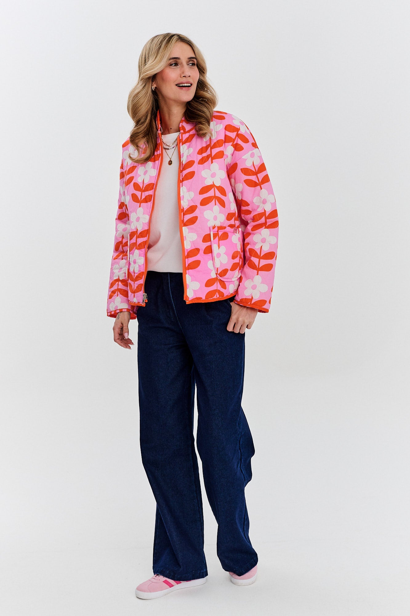 Kurtka dwustronna Peachy Bloom