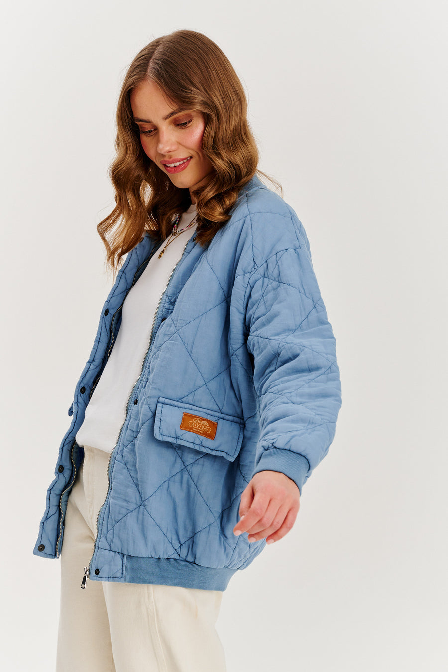 Bomberka pikowana oversize Wind of Change