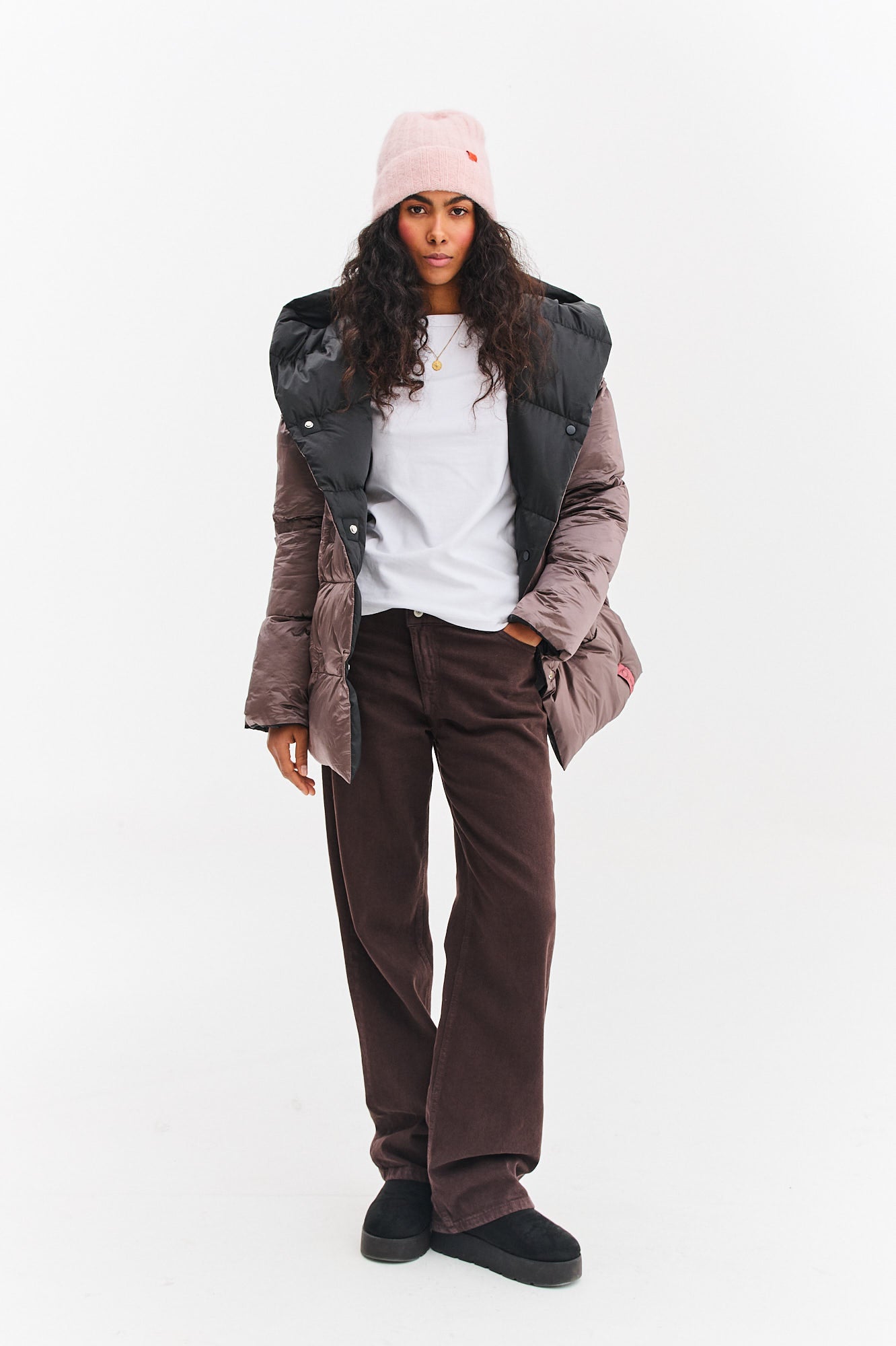 Dwustronna kurtka zimowa Alaska Velvet Earth