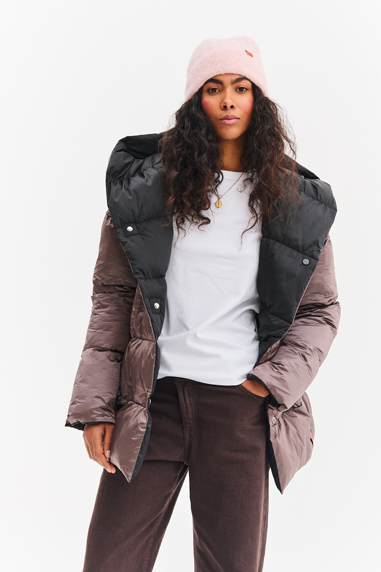 Dwustronna kurtka zimowa Alaska Velvet Earth