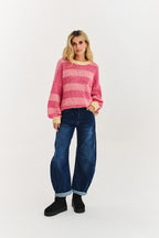 Sweter z wełną Strawberry Cream