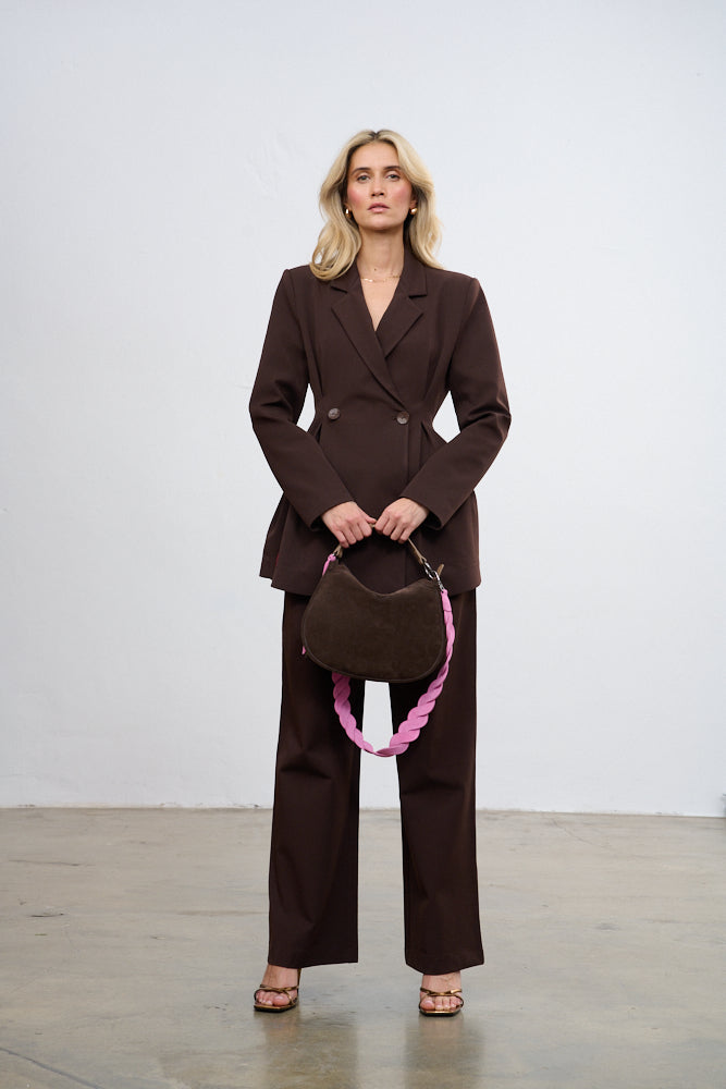 Marynarka taliowana Brown Muse