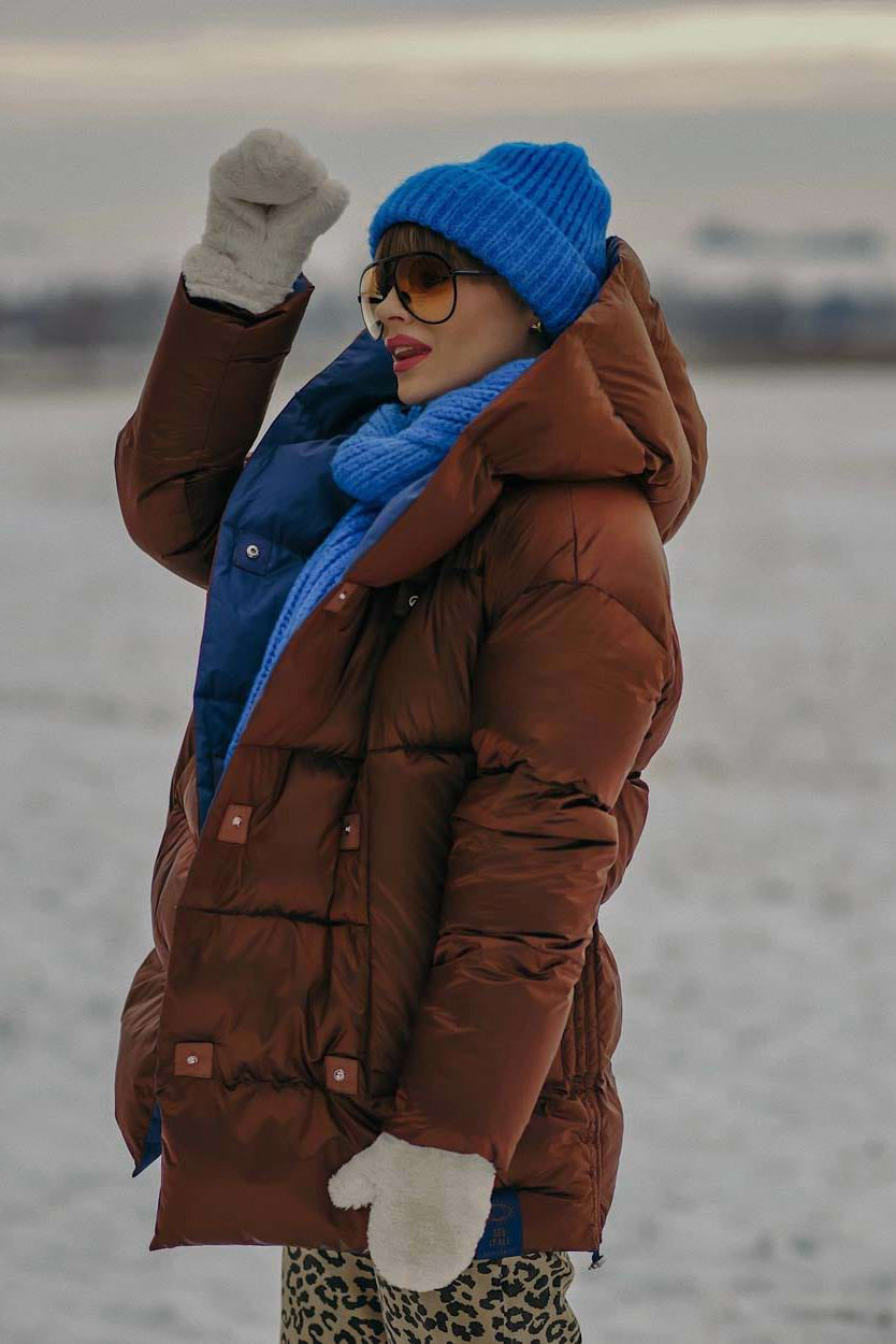 Dwustronna kurtka zimowa Alaska Cinnamon Cloud