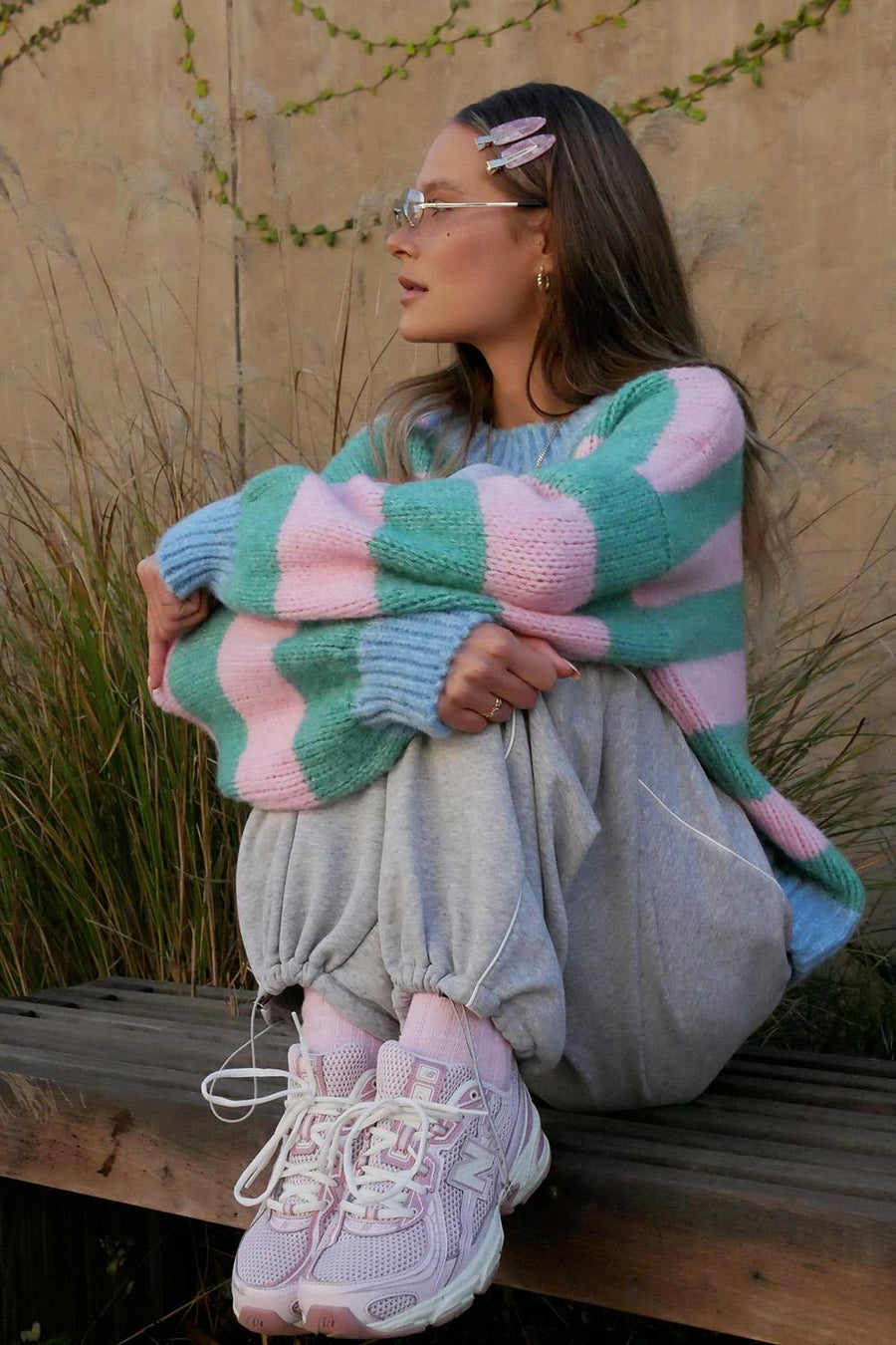 Sweter z wełną Cozy Bubble