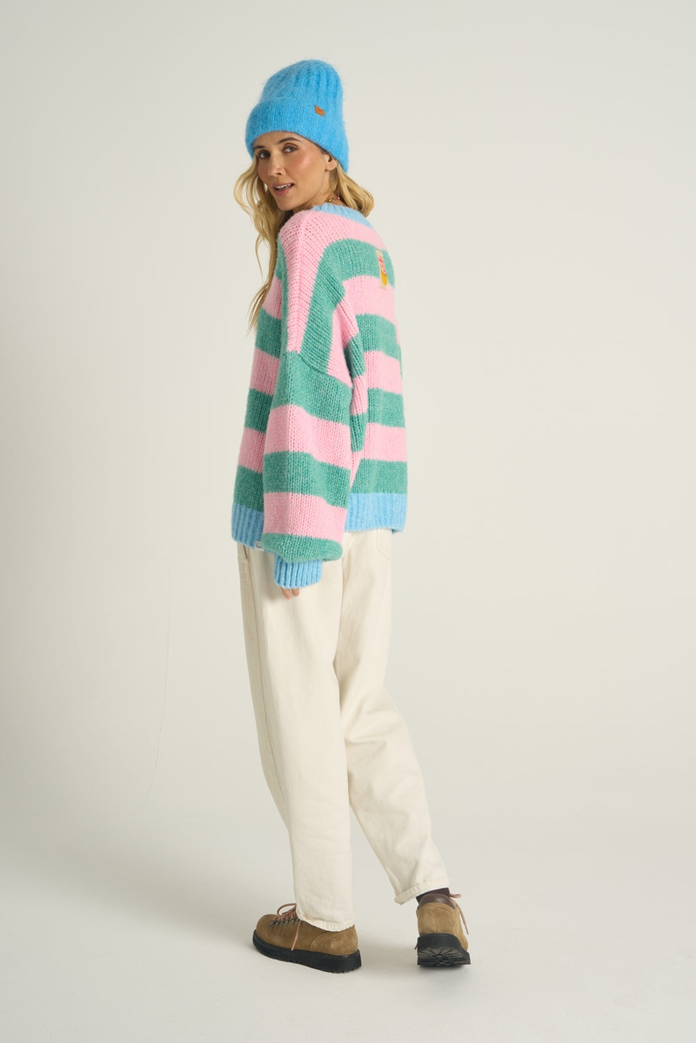 Sweter z wełną Cozy Bubble